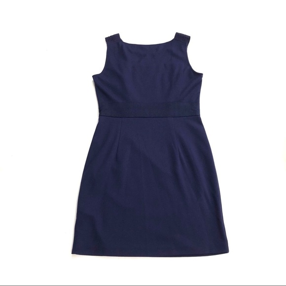 Ted Baker London navy blue ruffle knit shift dress - Picture 9 of 12